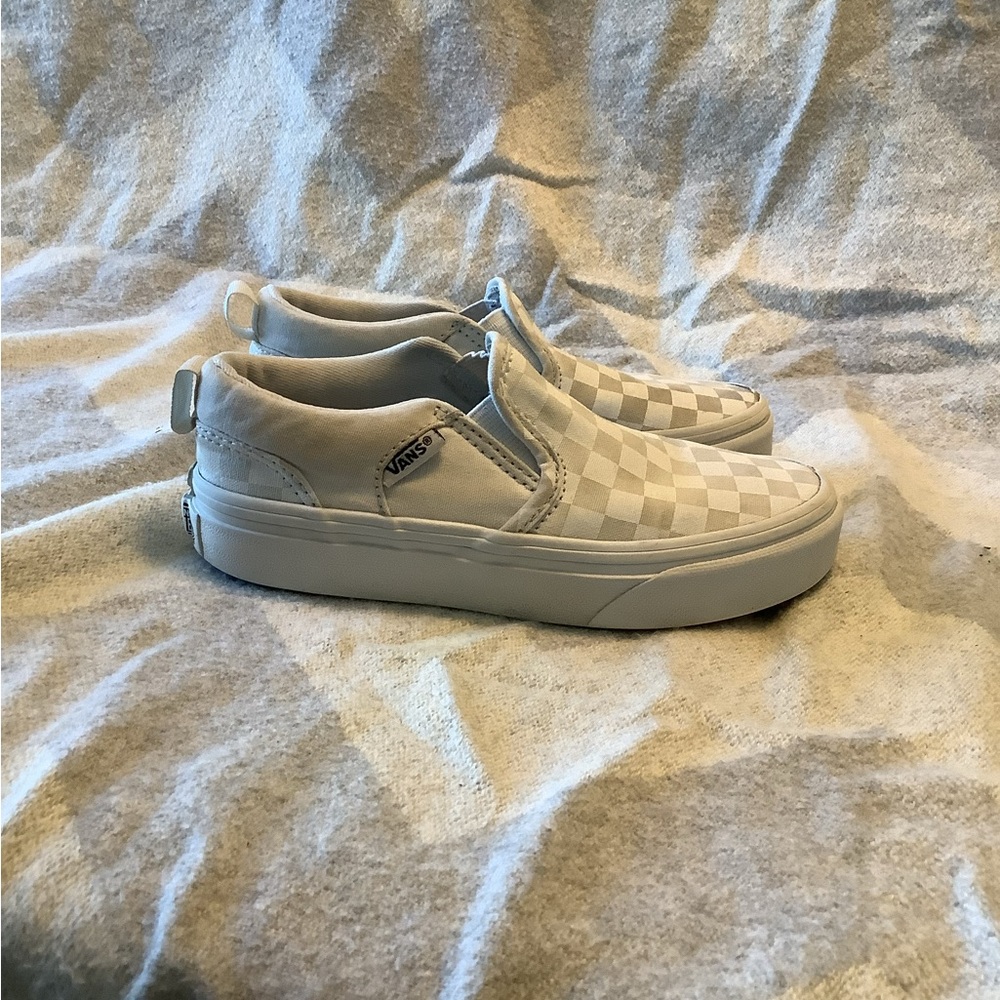 Vans Checkerboard Slip Ons Little Kid size 12